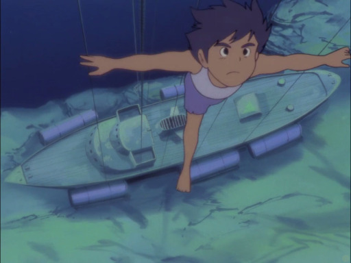 Future Boy Conan 24 salvage ship